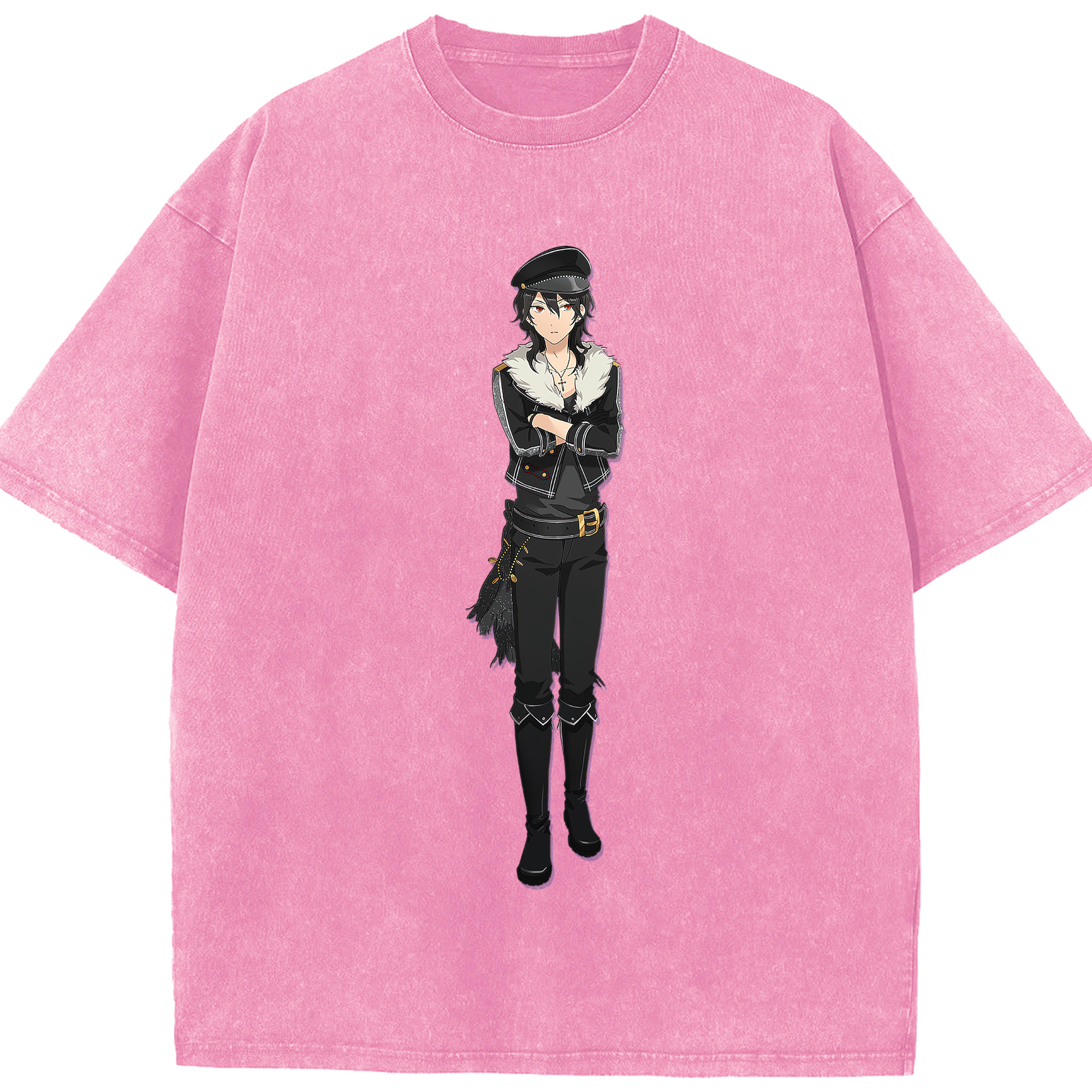 （画像用） あんさんぶるスターズ! Ensemble Stars 綿100% ヴィンテージ風 半袖Tシャツ（フロントプリント）